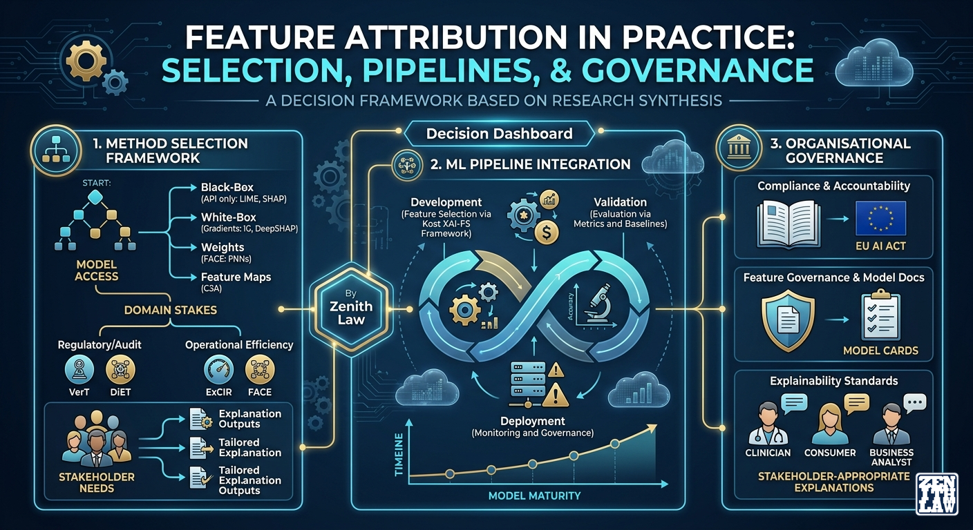 Feature Attribution in Practice: Selection, Pipelines, and Governance